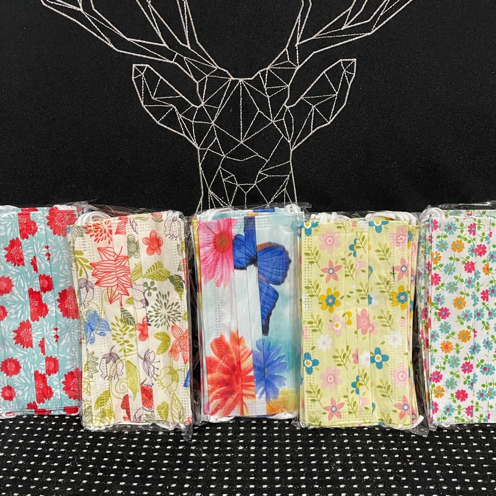 Flower Disposable masks box of 50 pieces